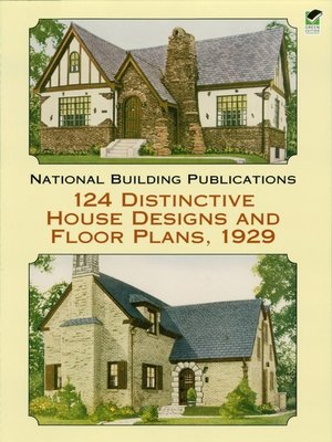 cover image of 124 Distinctive House Designs and Floor Plans, 1929